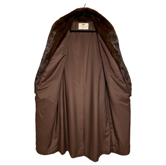 NWOT Luxurious Mahogany Full Length Mink Coat - Picture 8 of 11